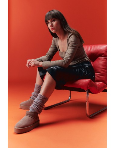 Colors Of California Boots Femme Platfrom Winter Boot In Suede