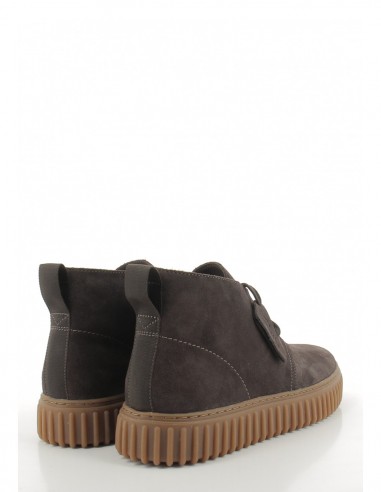 Bottines Homme Clarks Torhill En Daim Marron Foncé