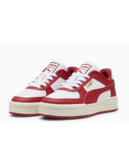 Sneakers Junior Puma Ca Pro Classic En Cuir Rouge/Blanc