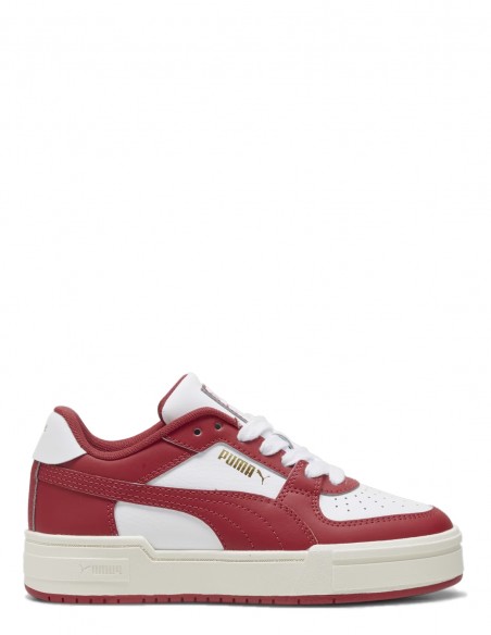 Sneakers Junior Puma Ca Pro Classic En Cuir Rouge/Blanc