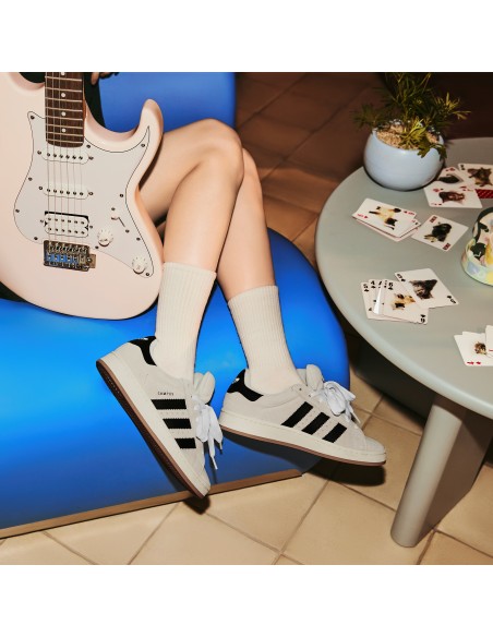 Sneakers Femme Adidas Campus 00s Gris/Noir En Daim