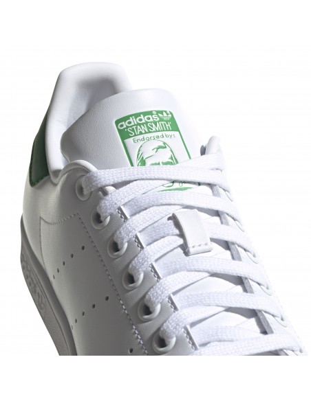 Sneakers Femme Adidas Stan Smith Blanc Et Vert
