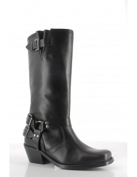 Bottes Femme Hylton Cuir Noir