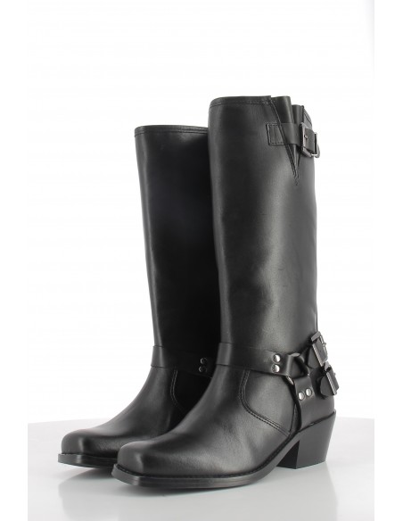 Bottes Femme Hylton Cuir Noir