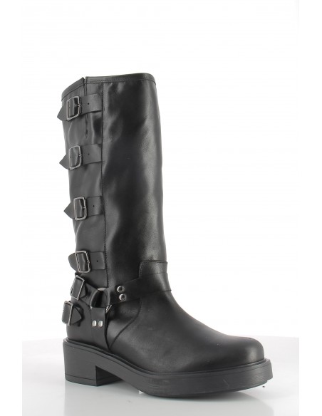 Bottes Femme Hylton Cuir Noir Celine
