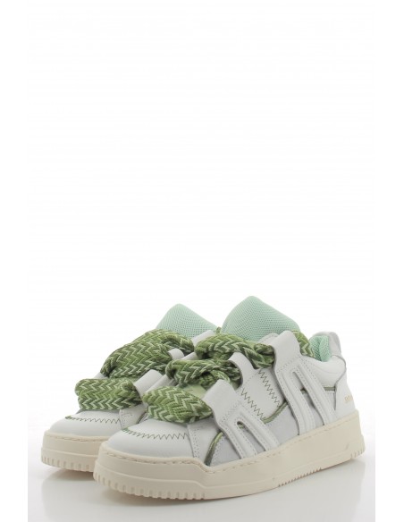 Baskets de Ville Femme Semerdjian Inna Cuir Blanc/Vert