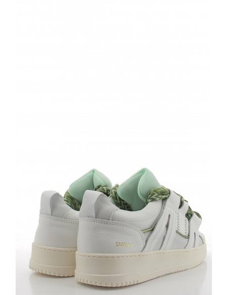 Baskets de Ville Femme Semerdjian Inna Cuir Blanc/Vert