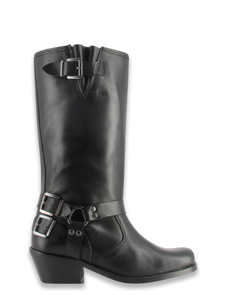 Bottes Femme Hylton Cuir Noir