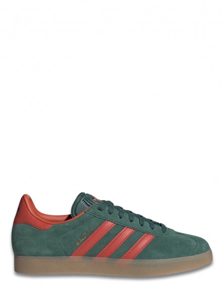 Sneakers Mixte Adidas Gazelle Vert/Orange Daim