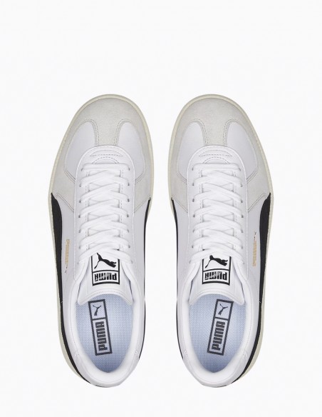 Baskets Mixte Puma Army Trainer Blanc/Gris/Noir En Cuir