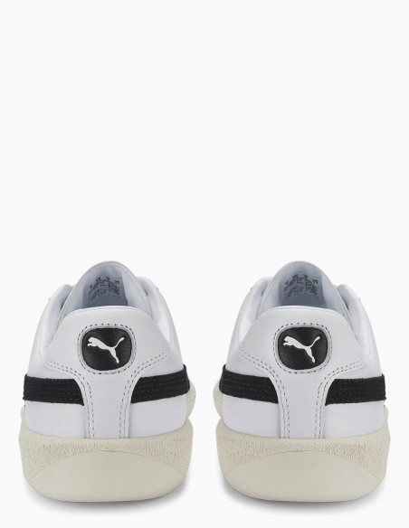 Baskets Mixte Puma Army Trainer Blanc/Gris/Noir En Cuir