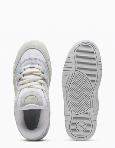 Sneakers Femme Puma 180 Blanc/Gris En Nubuck