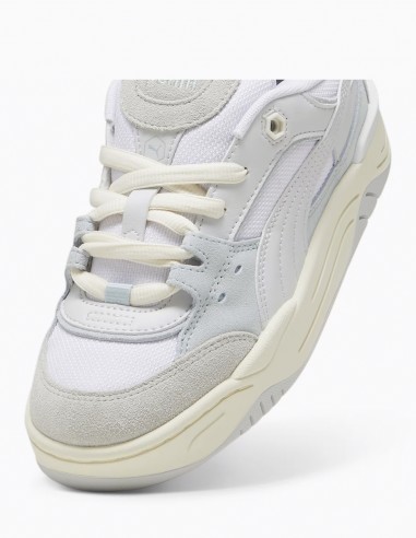 Sneakers Femme Puma 180 Blanc/Gris En Nubuck