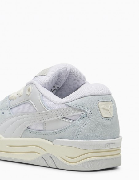 Sneakers Femme Puma 180 Blanc/Gris En Nubuck