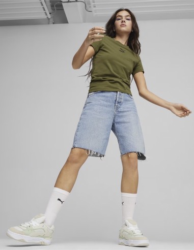 Sneakers Femme Puma 180 Beige/Blanc/Vert En Nubuck