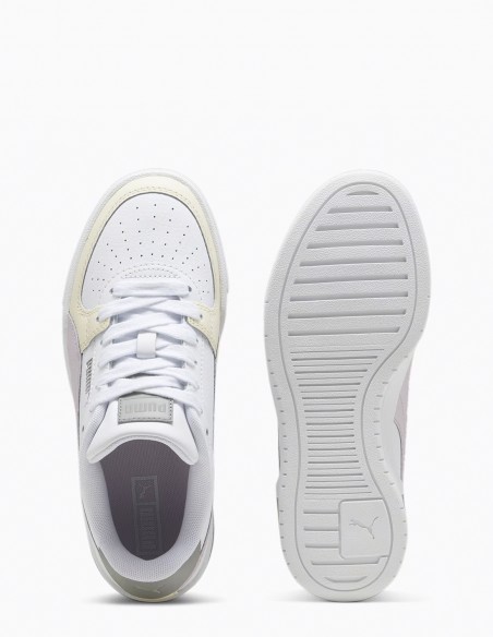 Sneakers Femme Puma Ca Pro Block En Cuir Blanc/Pastel
