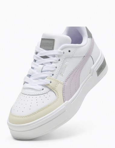 Sneakers Femme Puma Ca Pro Block En Cuir Blanc/Pastel