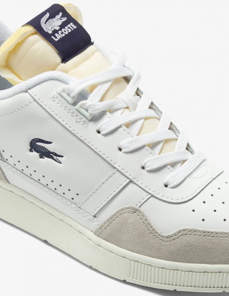 Sneakers Homme Lacoste t-clip 223 5 sma Blanc/Bleu En Cuir