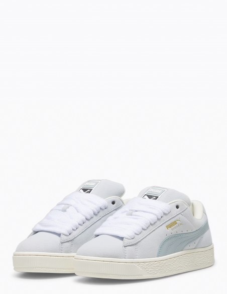 Sneakers Femme Puma Suede XL Blanc/Bleu Daim 395205-10B