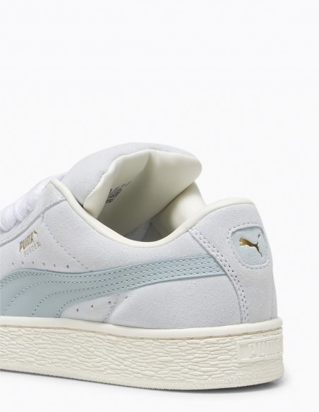 Sneakers Femme Puma Suede XL Blanc/Bleu Daim 395205-10B