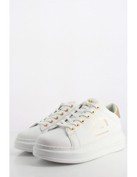 Baskets de ville Femme Kapri Maison Karl Lagerfeld Lace Cuir Blanc/Doré