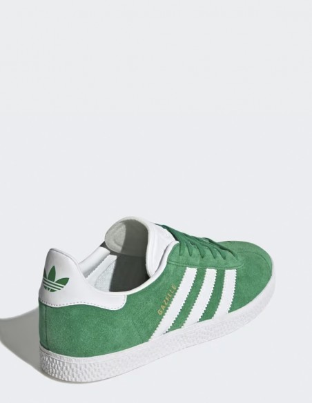 Sneakers Femme Gazelle J IE5612 Vert Daim