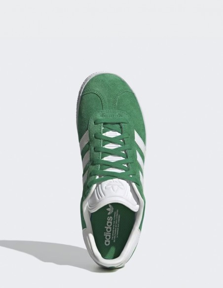 Sneakers Femme Gazelle J IE5612 Vert Daim