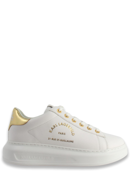 Baskets de ville Femme Kapri Maison Karl Lagerfeld Lace Cuir Blanc/Doré