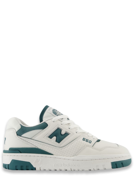 Sneakers Femme - New Balance 550 Blanc & Vert - BBW550BI