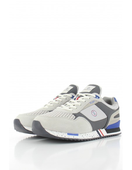 Baskets De Ville Serge Blanco Homme Chamonix Gris/Bleu