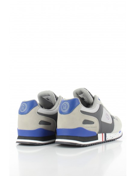 Baskets De Ville Serge Blanco Homme Chamonix Gris/Bleu