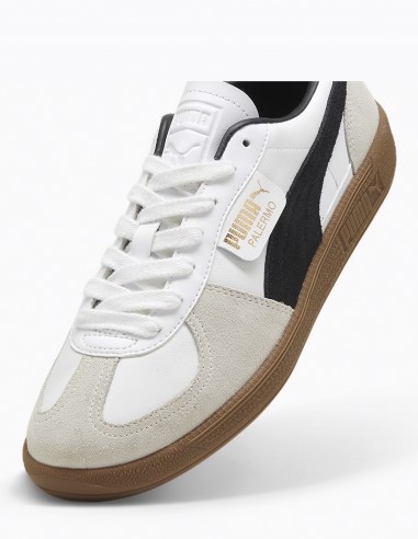 Sneakers Mixte Puma Palermo LTH Blanc/Noir 396464-01B Cuir