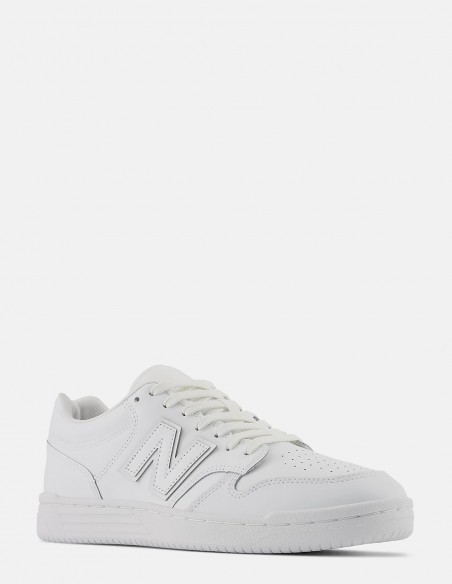 Sneakers mixte New Balance 480 full white -  BB480L3W