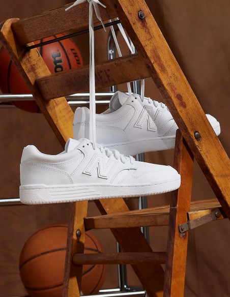 Sneakers mixte New Balance 480 full white -  BB480L3W