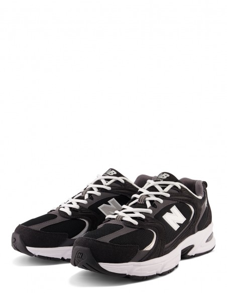 Sneakers Mixte New Balance 530 Noir Et Blanc En Toile