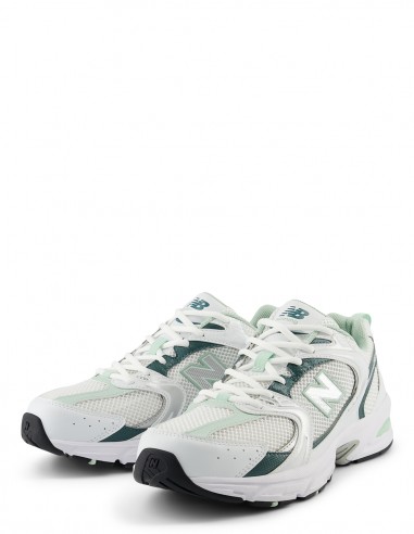 Sneakers Mixte New Balance 530 Blanc/Vert MR530RB