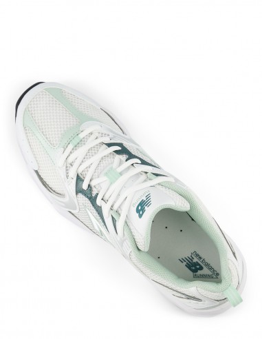 Sneakers Mixte New Balance 530 Blanc/Vert MR530RB