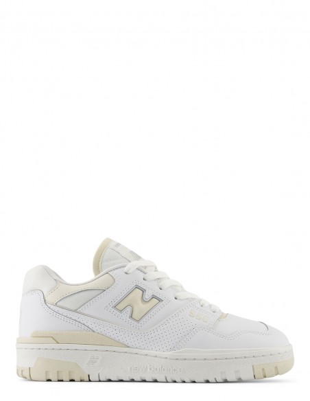 Sneakers Femme - New Balance 550 Blanc & Crème - BBW550BK