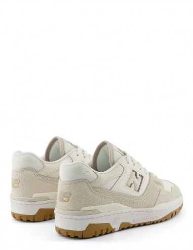 Sneakers Femme New Balance 550 Blanc Et Beige En Cuir - BBW550TB