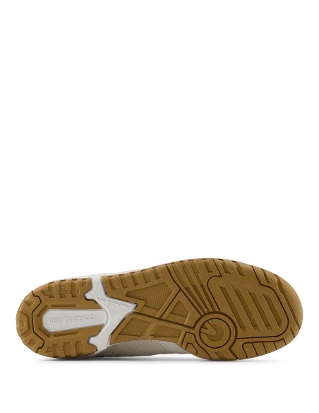 Sneakers Femme New Balance 550 Blanc Et Beige En Cuir - BBW550TB
