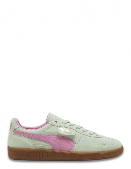 Sneakers Femme Puma Palermo Vert/Rose Daim 396463-02B