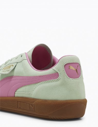 Sneakers Femme Puma Palermo Vert/Rose Daim 396463-02B