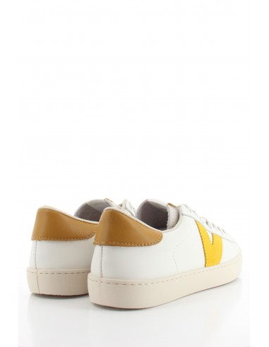 Baskets de ville Femme Victoria Berlin Piel & Serraje Cuir Blanc/Jaune 1126142-52