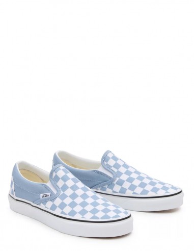 Sneakers Mixte Vans UA Classic Slip-on Blanc/Bleu VN000BVZDSB
