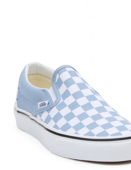 Sneakers Mixte Vans UA Classic Slip-on Blanc/Bleu VN000BVZDSB