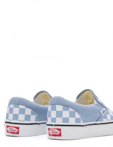 Sneakers Mixte Vans UA Classic Slip-on Blanc/Bleu VN000BVZDSB