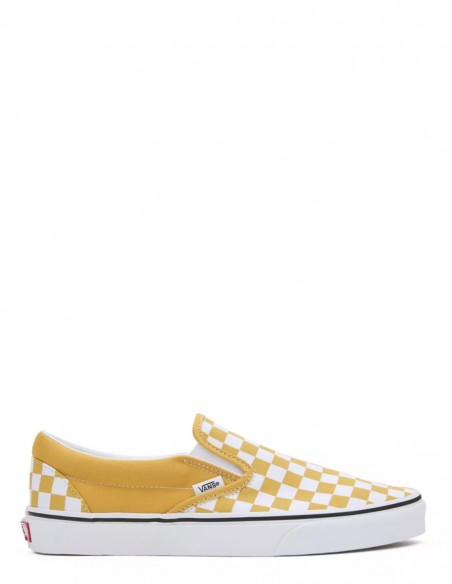 Sneakers Femme Vans UA Classic Slip-on Blanc/Jaune VN000BVZLSV