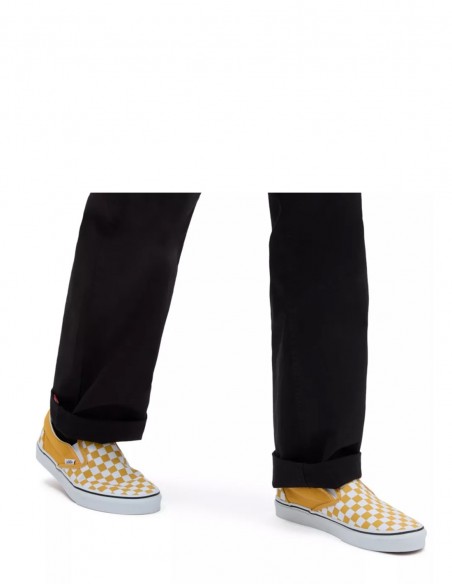 Sneakers Femme Vans UA Classic Slip-on Blanc/Jaune VN000BVZLSV