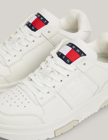 Baskets de ville Femme Tommy Hilfiger The Brooklyn Cuir Blanc EN02475-YBL