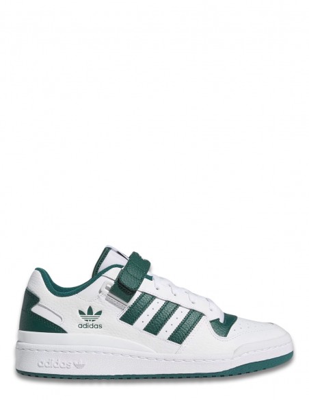 Sneakers Homme Adidas Forum Low Blanc/Vert Cuir GY5835